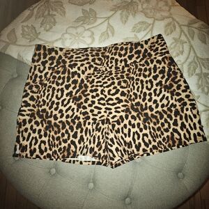 INC International Concepts Animal Print High Waist Shorts